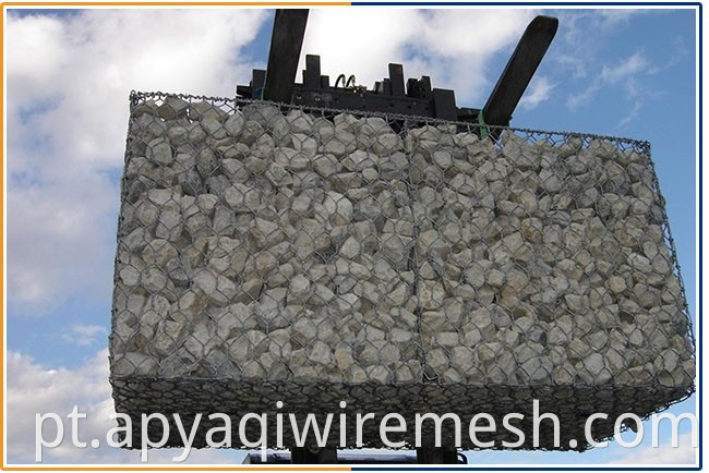200x100x50 Caixa de gabião soldada com revestimento de zinco Gabões de gabões de pedra gabion colchões Gabion com ligantes em espiral